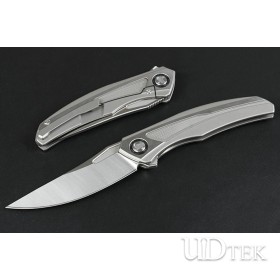 S35VN blade Bear Head Quantum titanium handle fast opening no logo axis lock knife UD405429